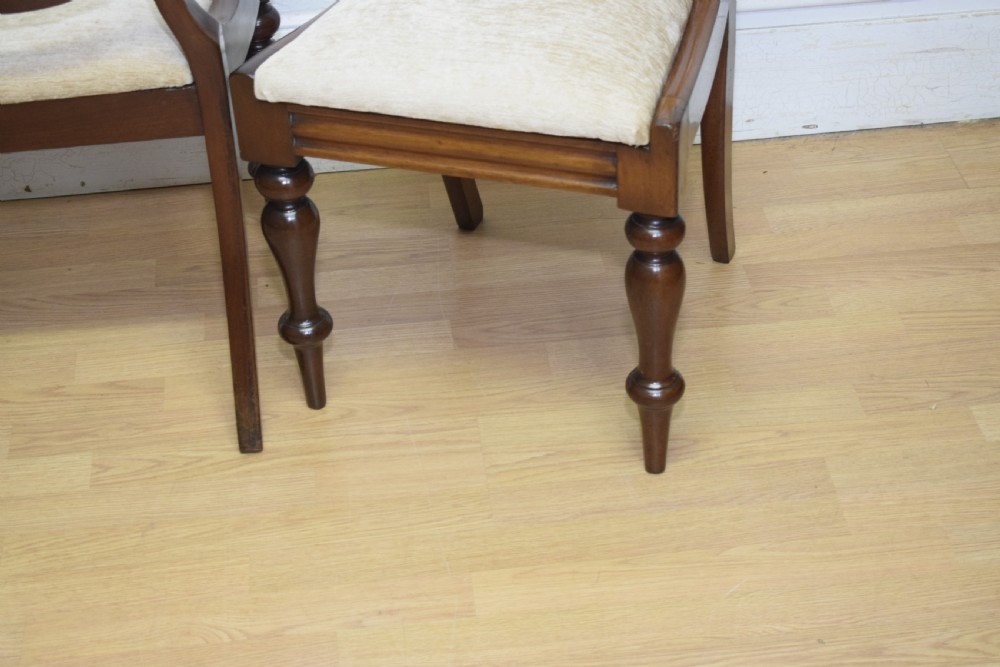 3 Regency Crown Back Dining Chairs View XIV
