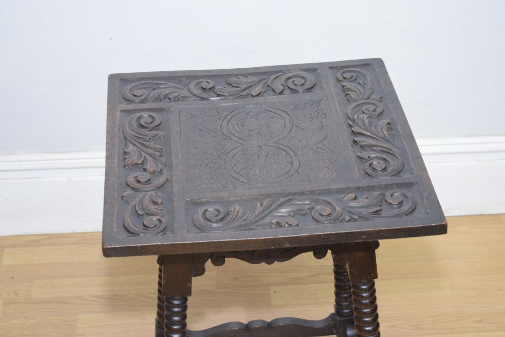 Carved Oak Jacobean Table View III
