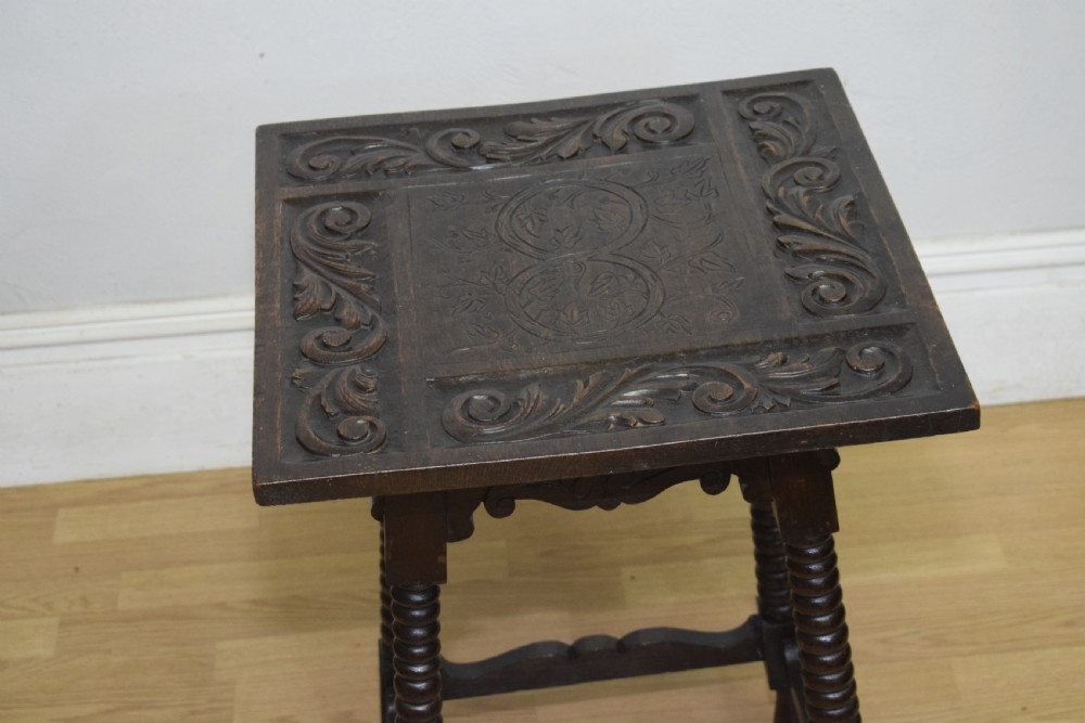 Carved Oak Jacobean Table View IV