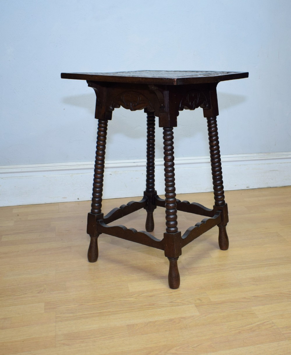 Carved Oak Jacobean Table View V