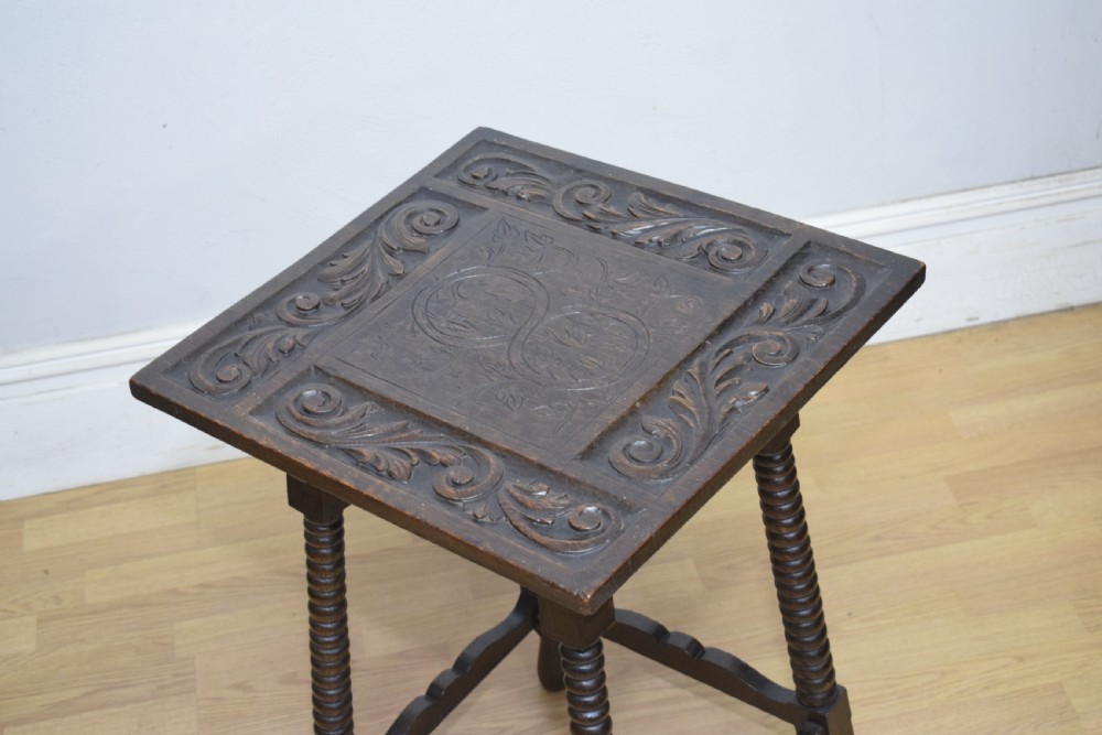Carved Oak Jacobean Table View VIII