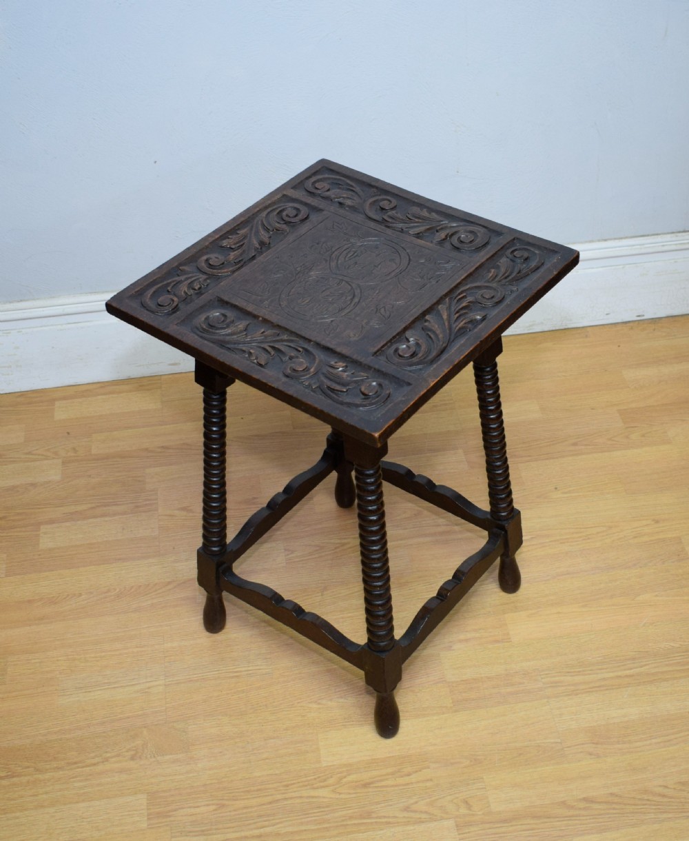 Carved Oak Jacobean Table View IX
