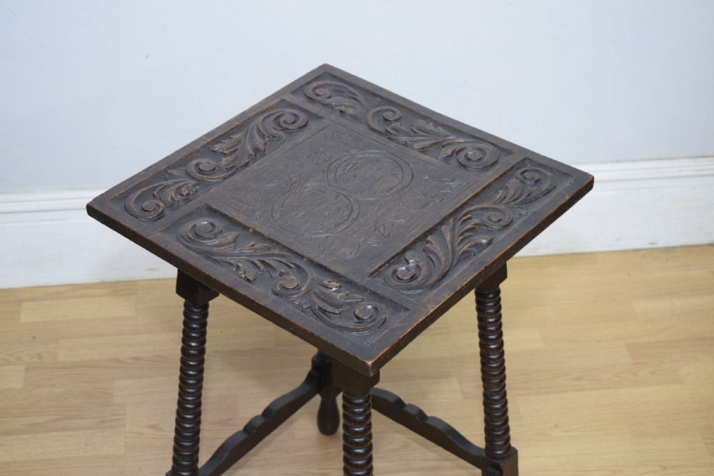 Carved Oak Jacobean Table View X