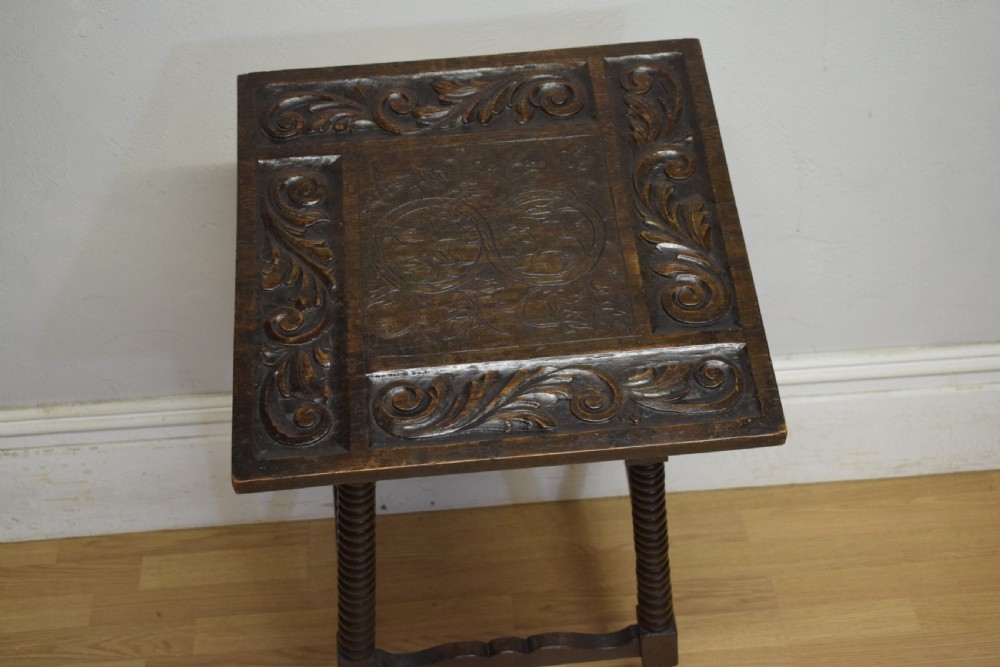 Carved Oak Jacobean Table View XII