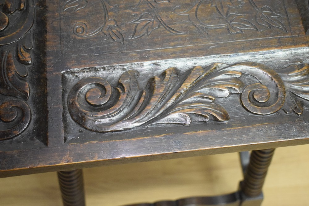 Carved Oak Jacobean Table View XIII