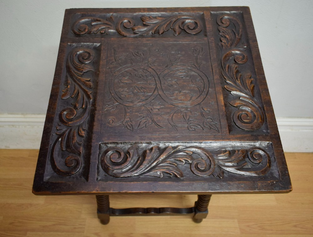 Carved Oak Jacobean Table View XVI