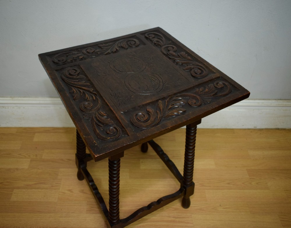 Carved Oak Jacobean Table View XVII