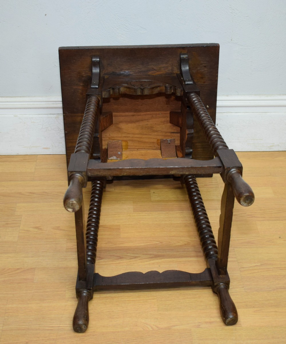 Carved Oak Jacobean Table View XVIII