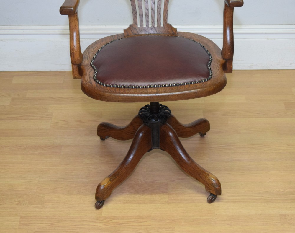 Victorian Swivel Desk / Office Chair View VI