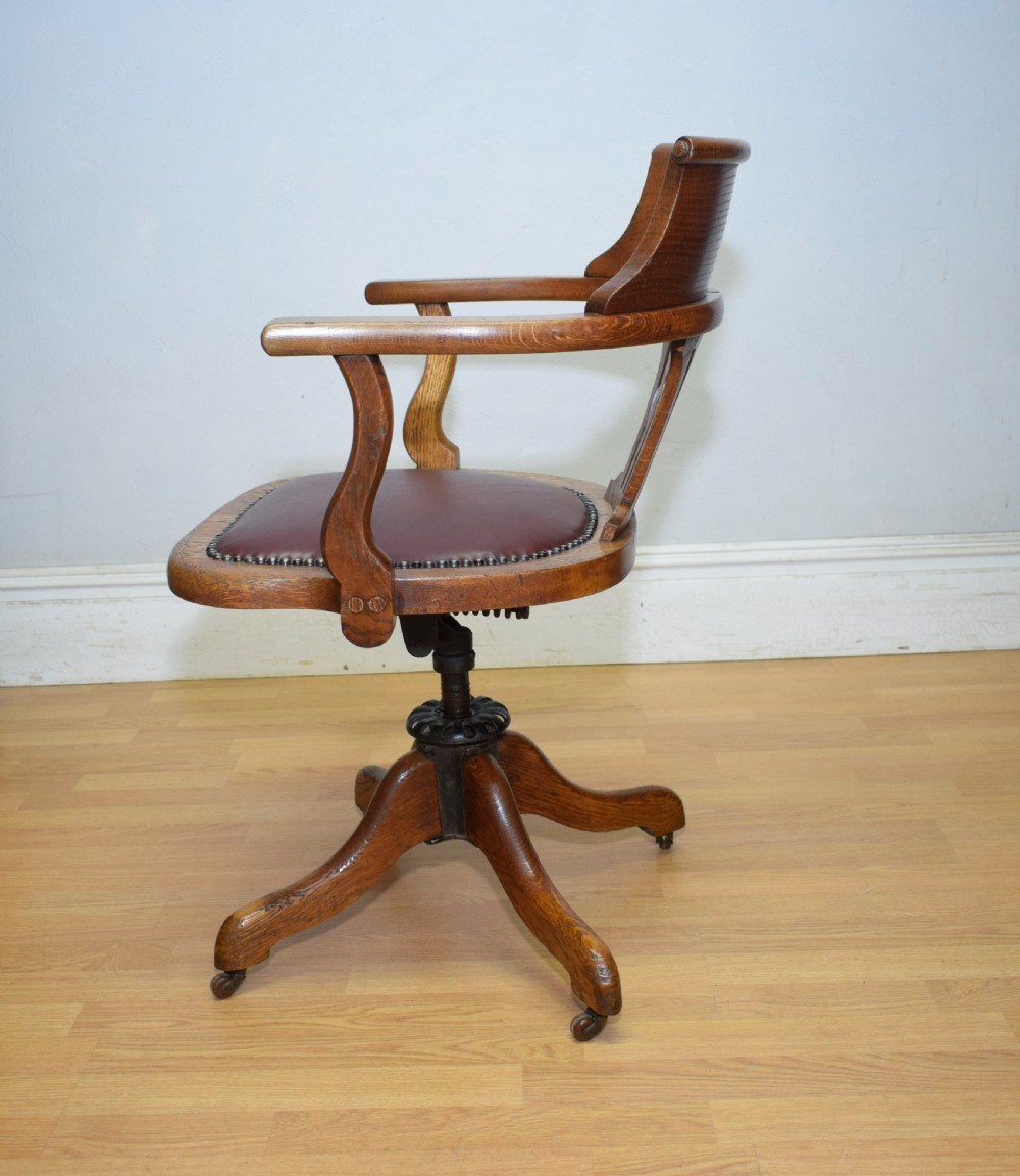 Victorian Swivel Desk / Office Chair View X