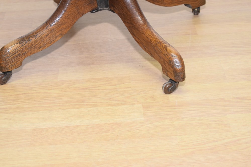 Victorian Swivel Desk / Office Chair View XI