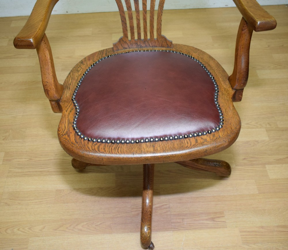 Victorian Swivel Desk / Office Chair View XVII