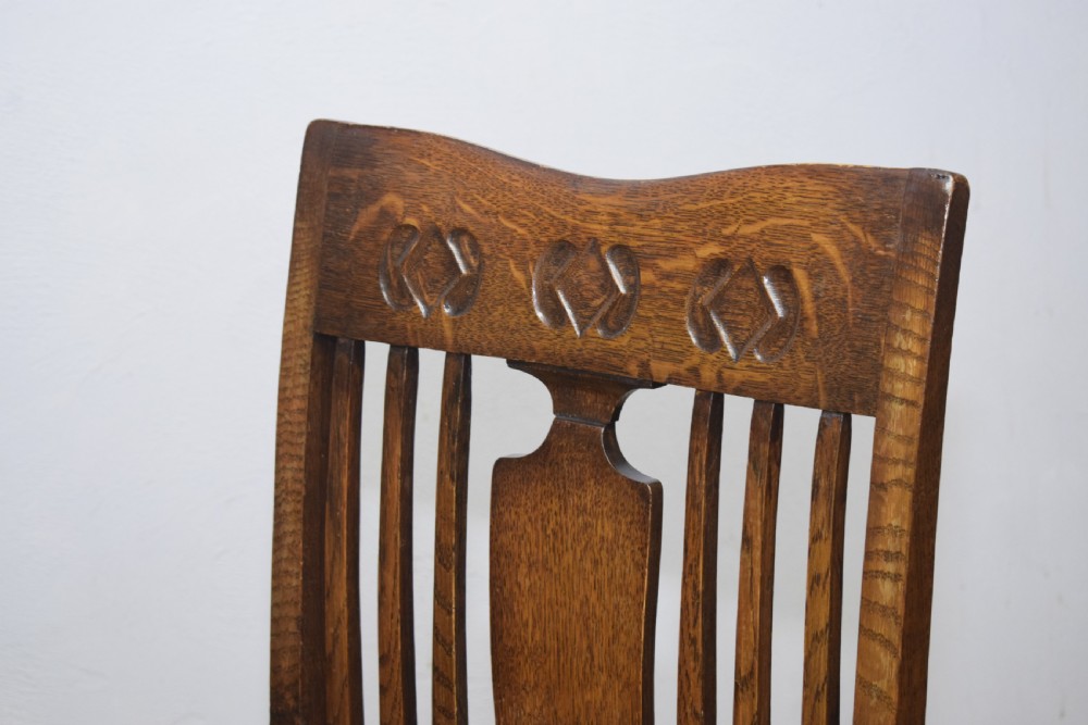 Arts and Crafts Oak Armchair View VI