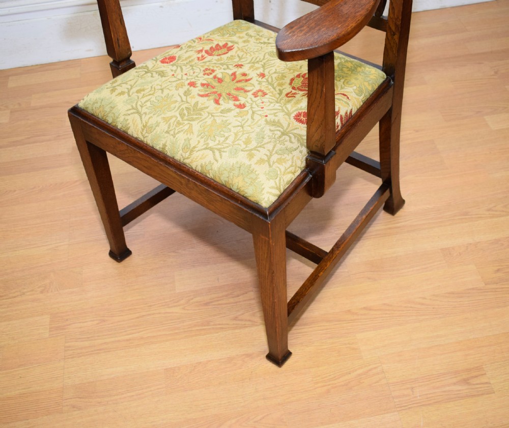 Arts and Crafts Oak Armchair View VII