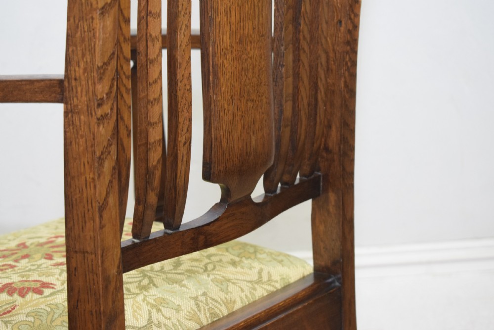Arts and Crafts Oak Armchair View XXI