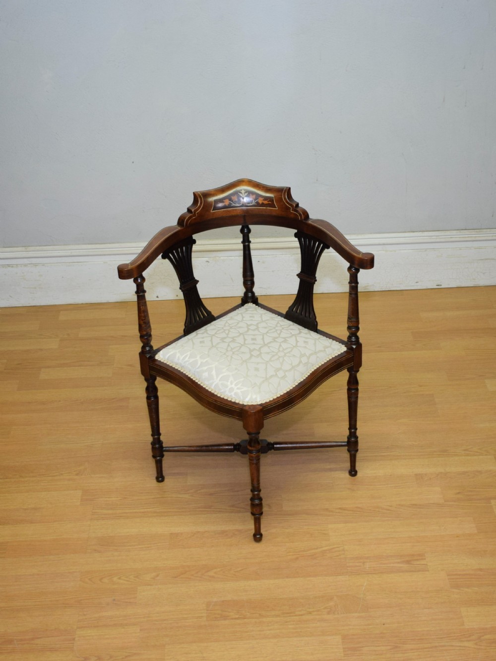 Victorian Corner Inlaid Armchair