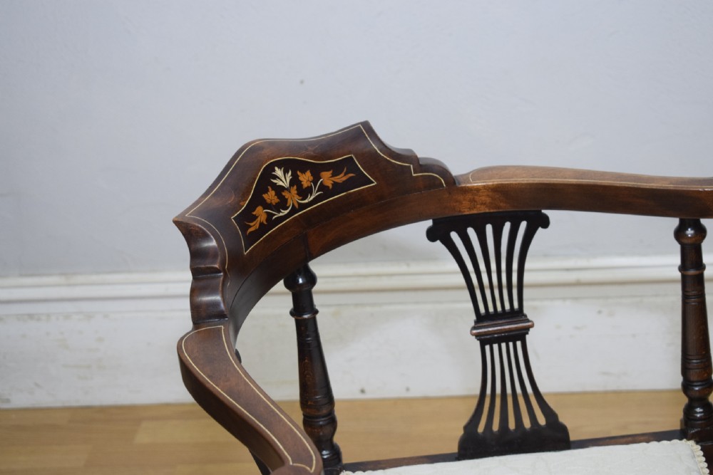 Victorian Corner Inlaid Armchair View VI