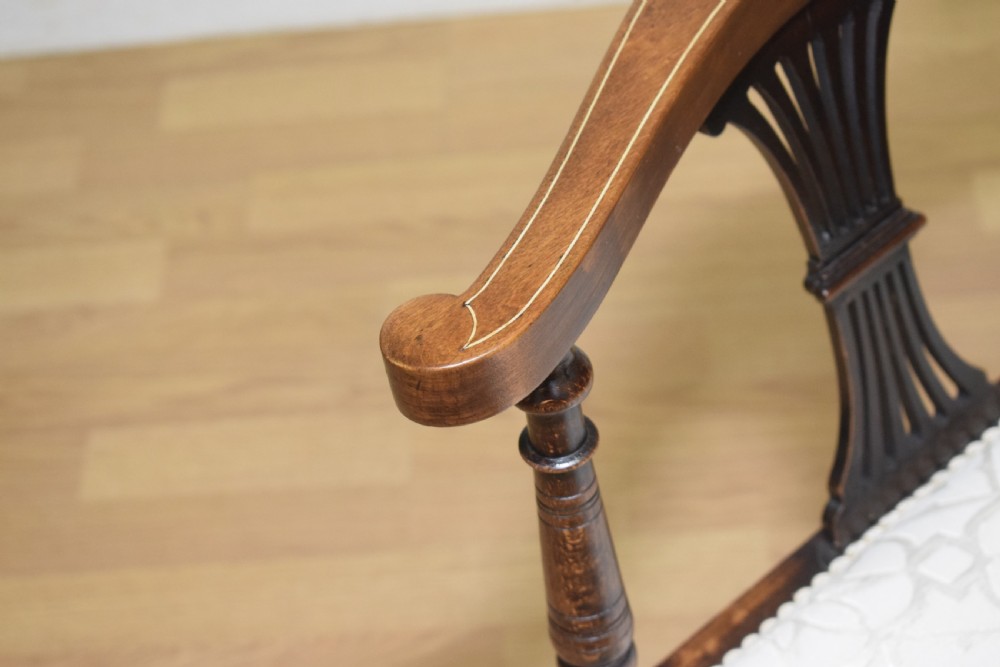 Victorian Corner Inlaid Armchair View XI
