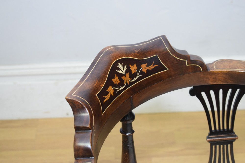 Victorian Corner Inlaid Armchair View XII