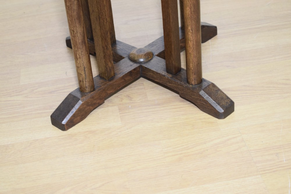 Arts & Crafts Oak Octagonal Table View V
