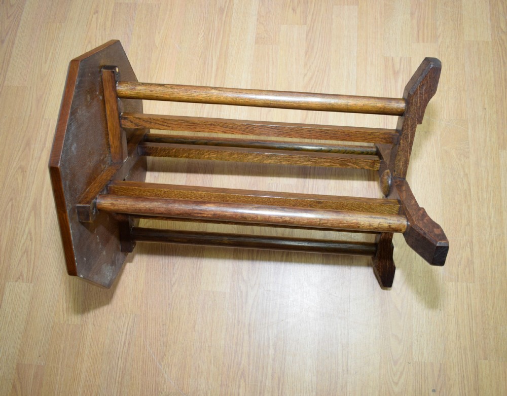 Arts & Crafts Oak Octagonal Table View XI