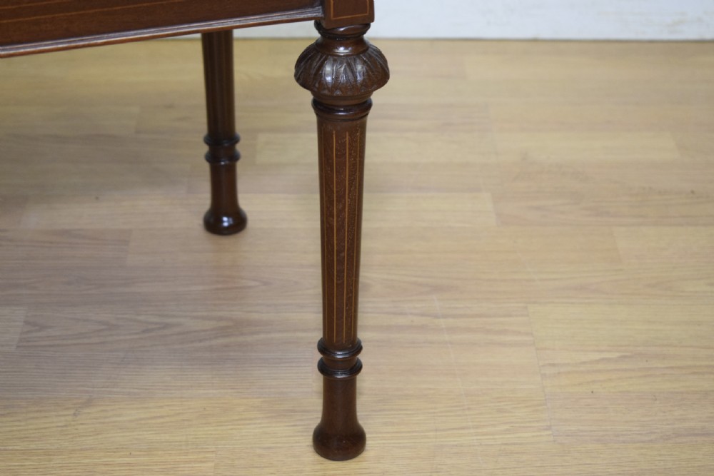 Antique Victorian Inlaid Duet Piano Stool View VII