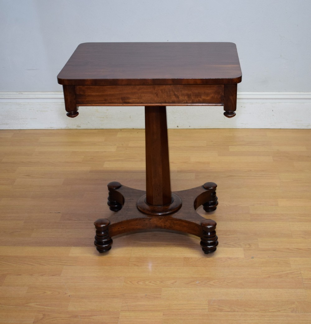 Antique Regency Pedestal Side Table 