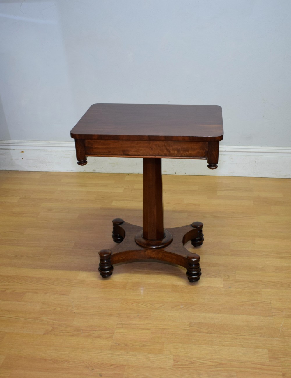 Antique Regency Pedestal Side Table  View II