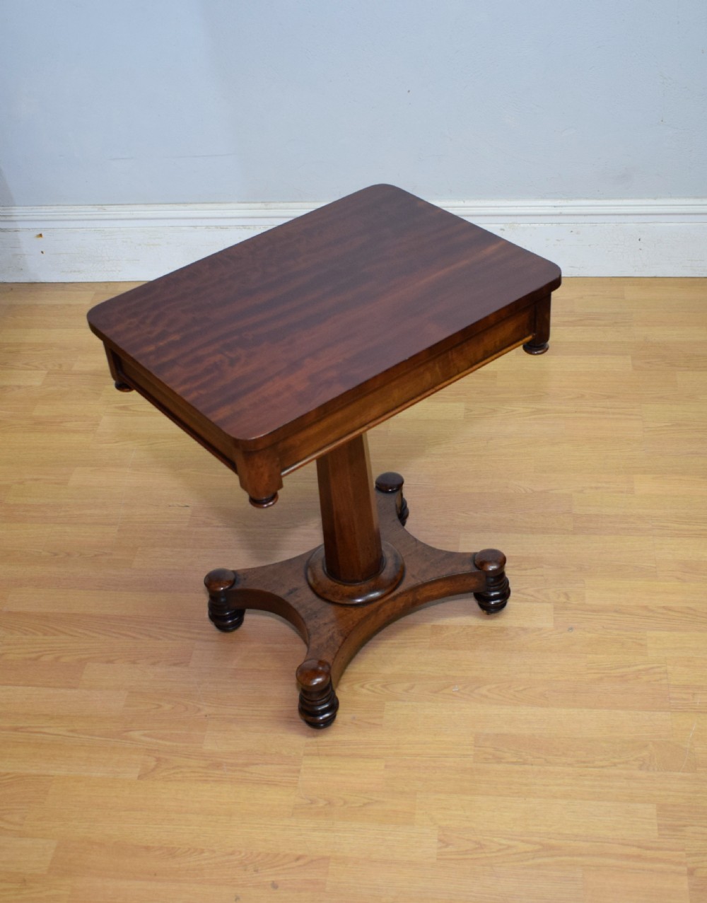 Antique Regency Pedestal Side Table  View IX