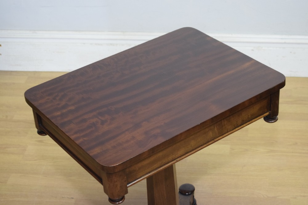 Antique Regency Pedestal Side Table  View X