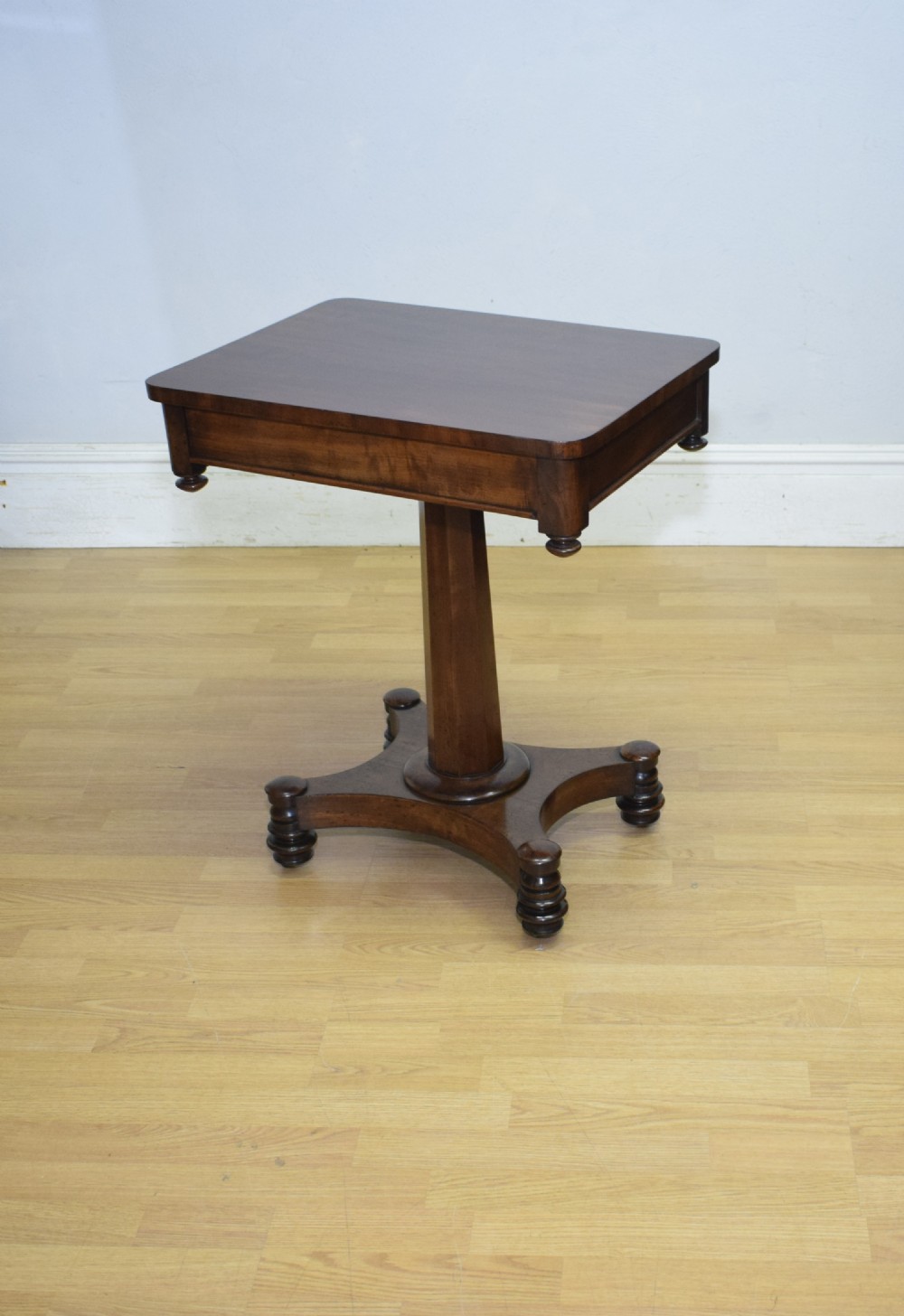 Antique Regency Pedestal Side Table  View XII