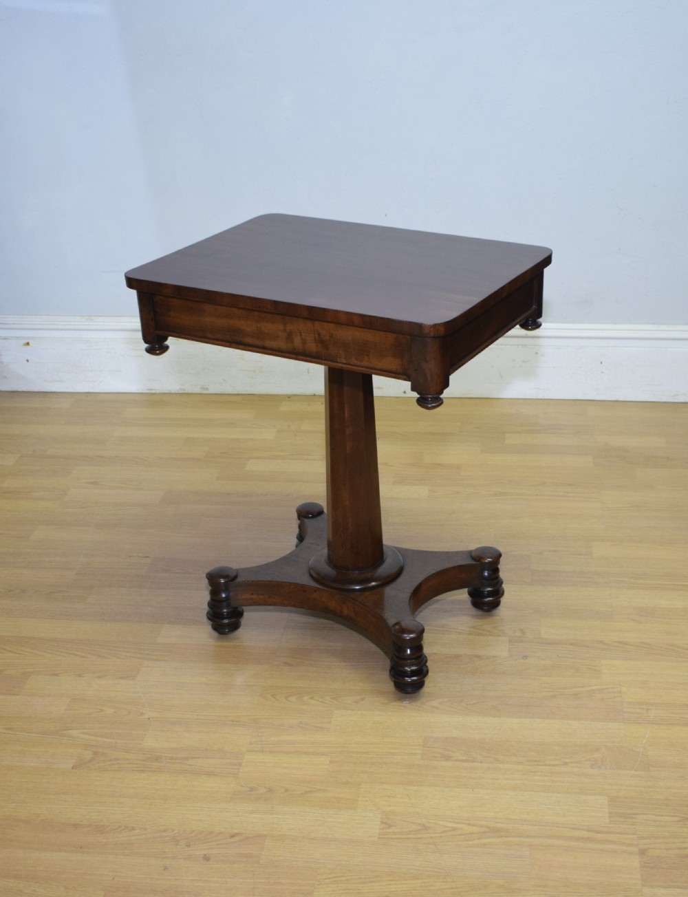 Antique Regency Pedestal Side Table  View XV