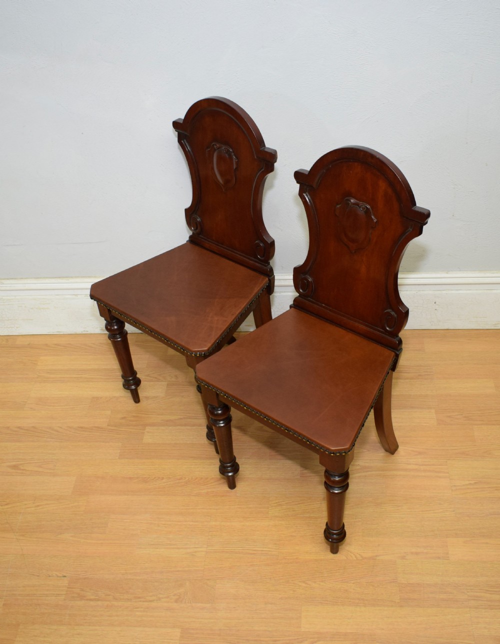 Pair of Victorian Hall Chairs View III