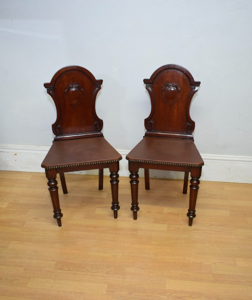 Pair of Victorian Hall Chairs View VI