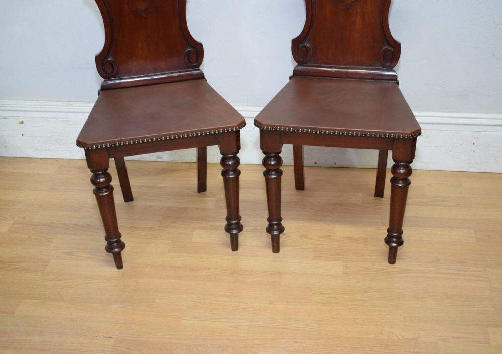 Pair of Victorian Hall Chairs View VII