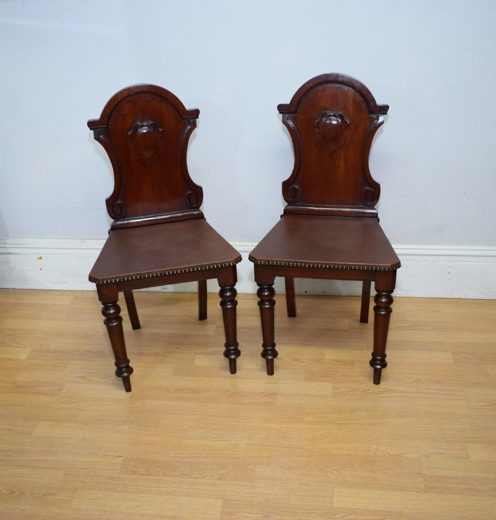 Pair of Victorian Hall Chairs View VIII
