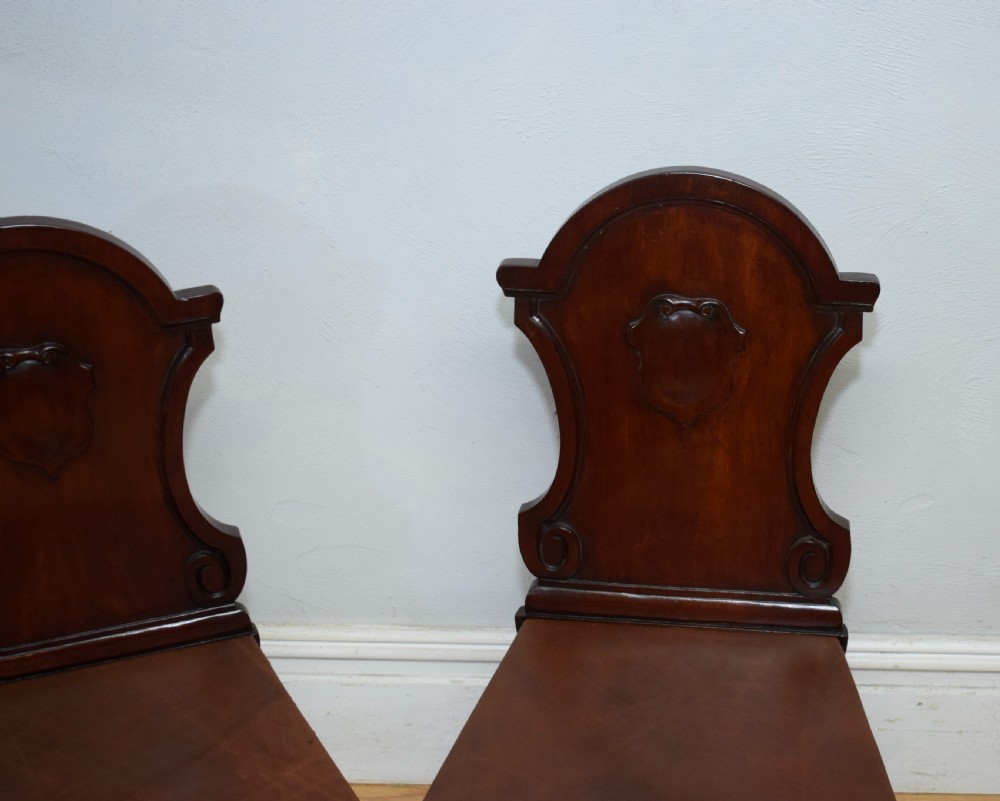 Pair of Victorian Hall Chairs View XIII