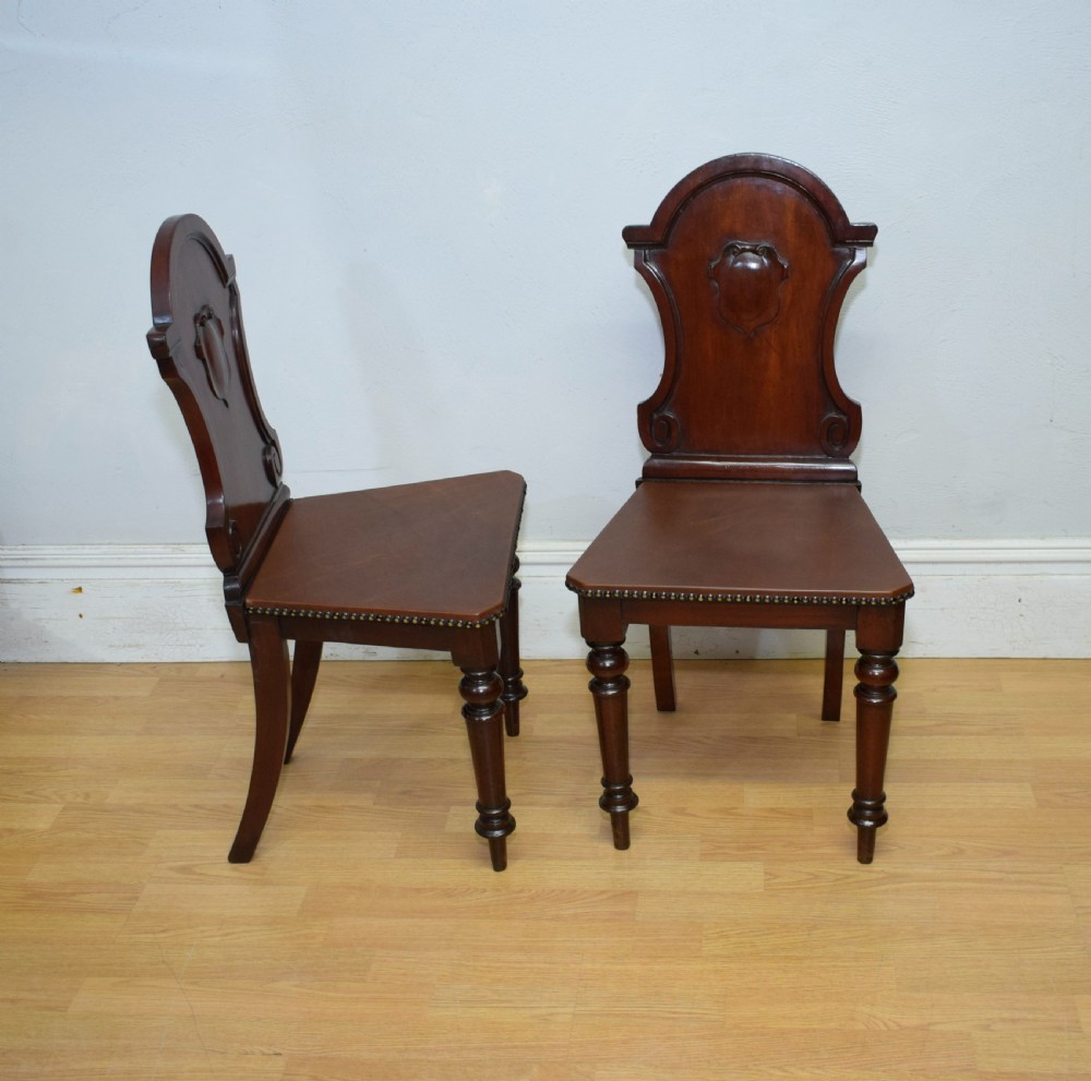 Pair of Victorian Hall Chairs View XIV