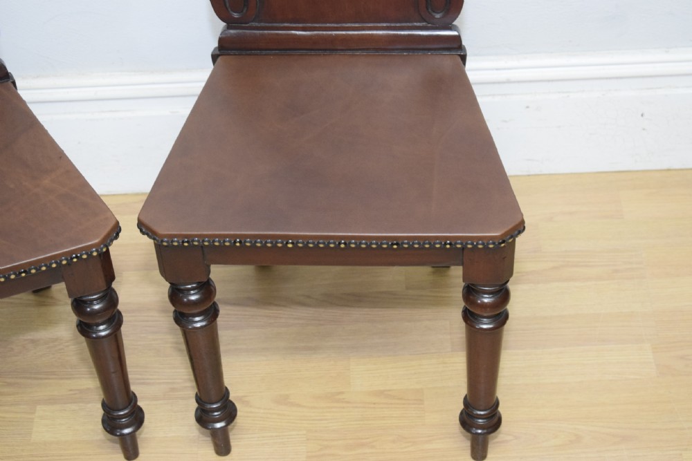 Pair of Victorian Hall Chairs View XV