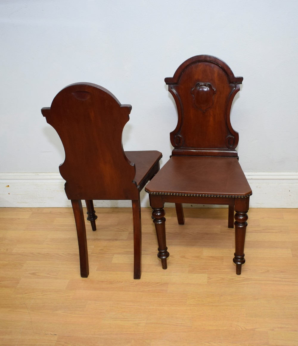 Pair of Victorian Hall Chairs View XVIII