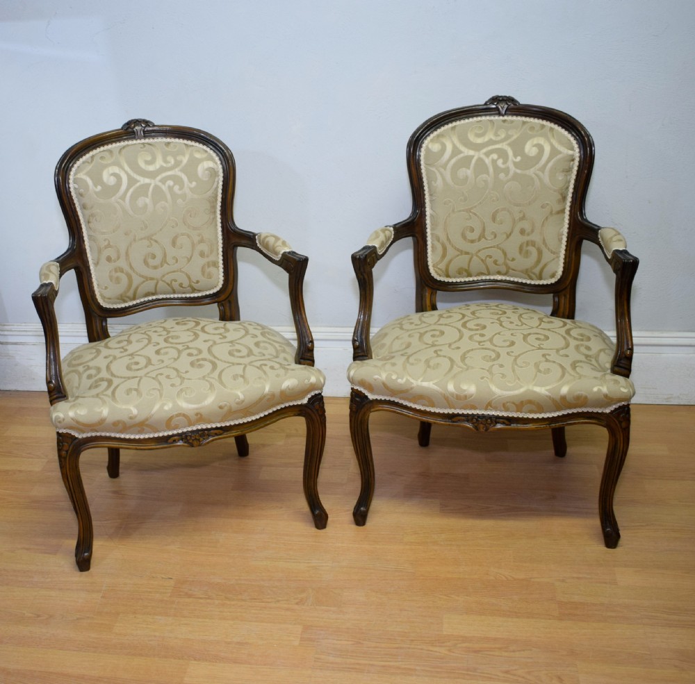 Early 20th Century Pair of French Armchairs View II