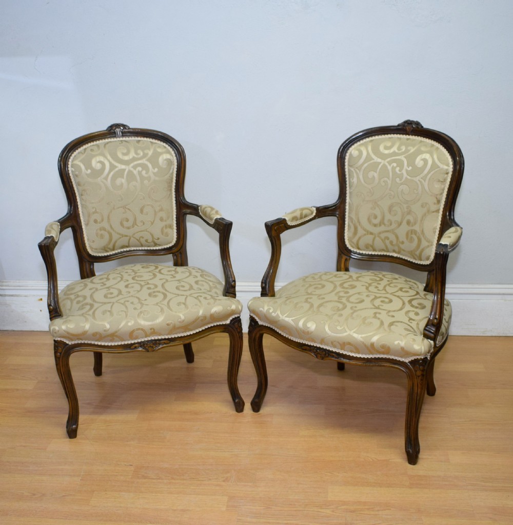 Early 20th Century Pair of French Armchairs View VI