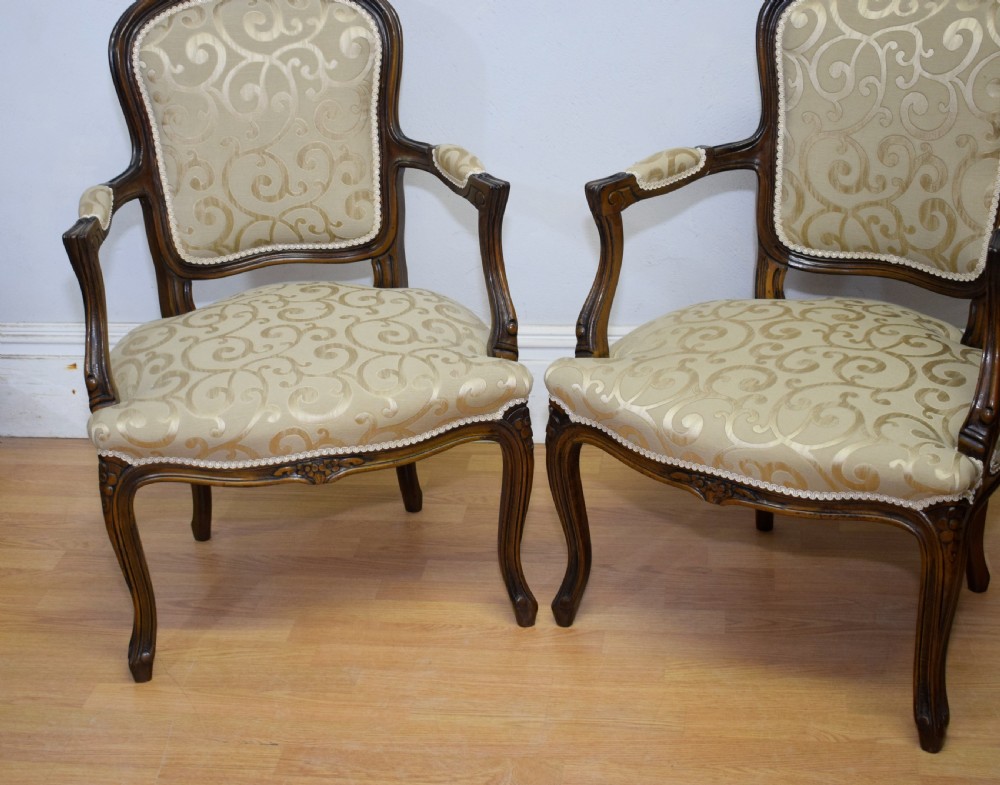 Early 20th Century Pair of French Armchairs View IX