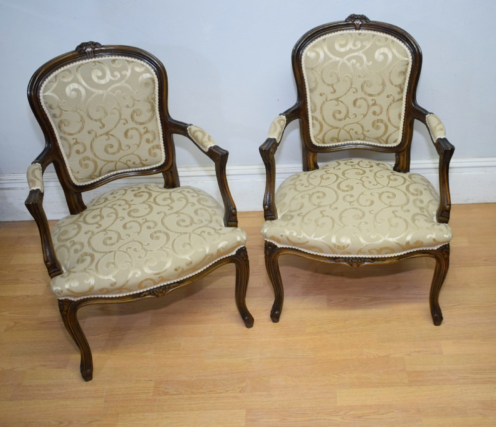 Early 20th Century Pair of French Armchairs View XIII