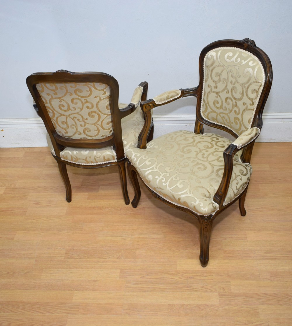 Early 20th Century Pair of French Armchairs View XIX