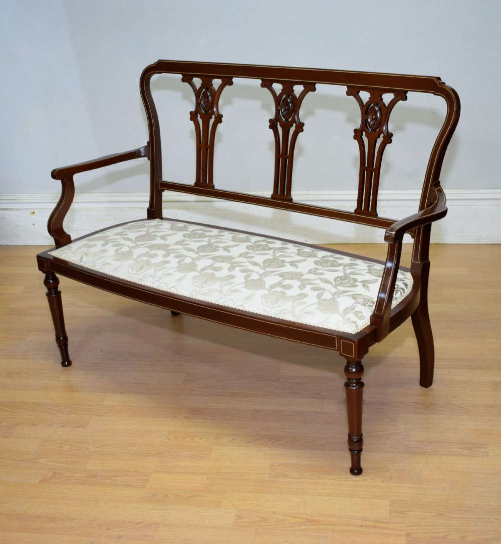 Antique Victorian Inlaid Couch