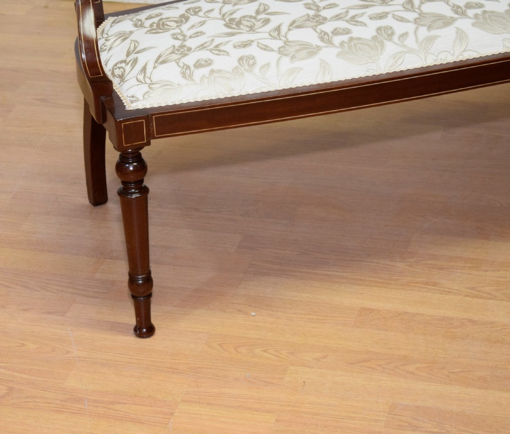 Antique Victorian Inlaid Couch View VI
