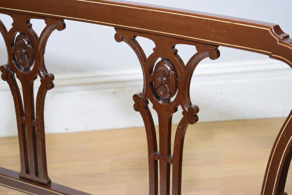Antique Victorian Inlaid Couch View XXII