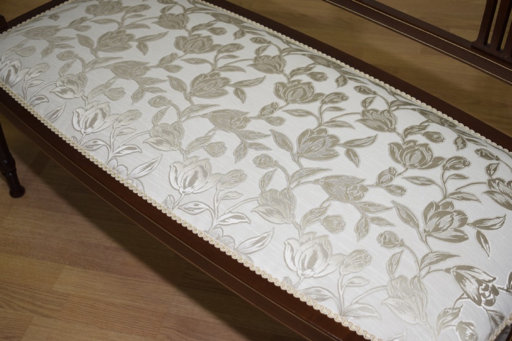 Antique Victorian Inlaid Couch View XXIII