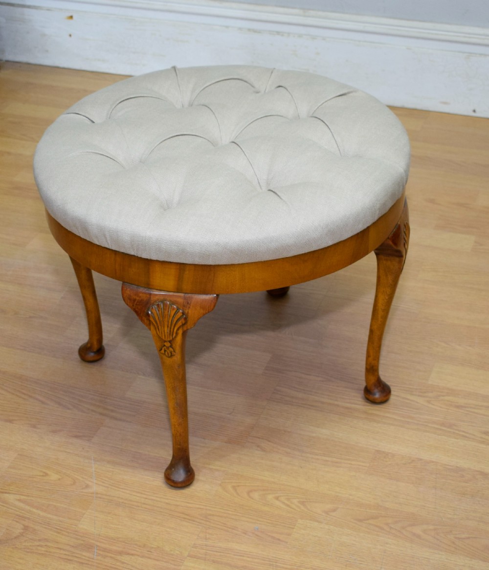 Early 20th Century Upholstered Stool View III